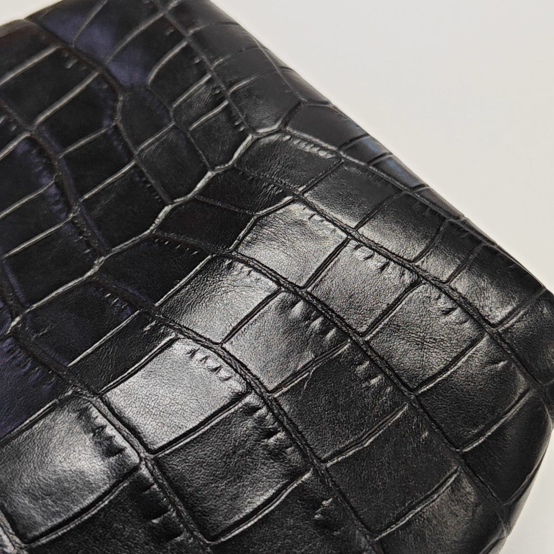 Calfskin Shoulder Bag Black