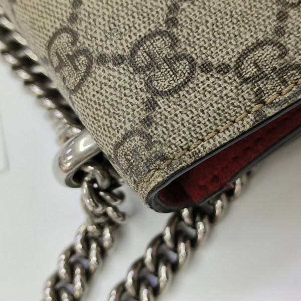 Dionysus Mini Monogram Coated Canvas Beige