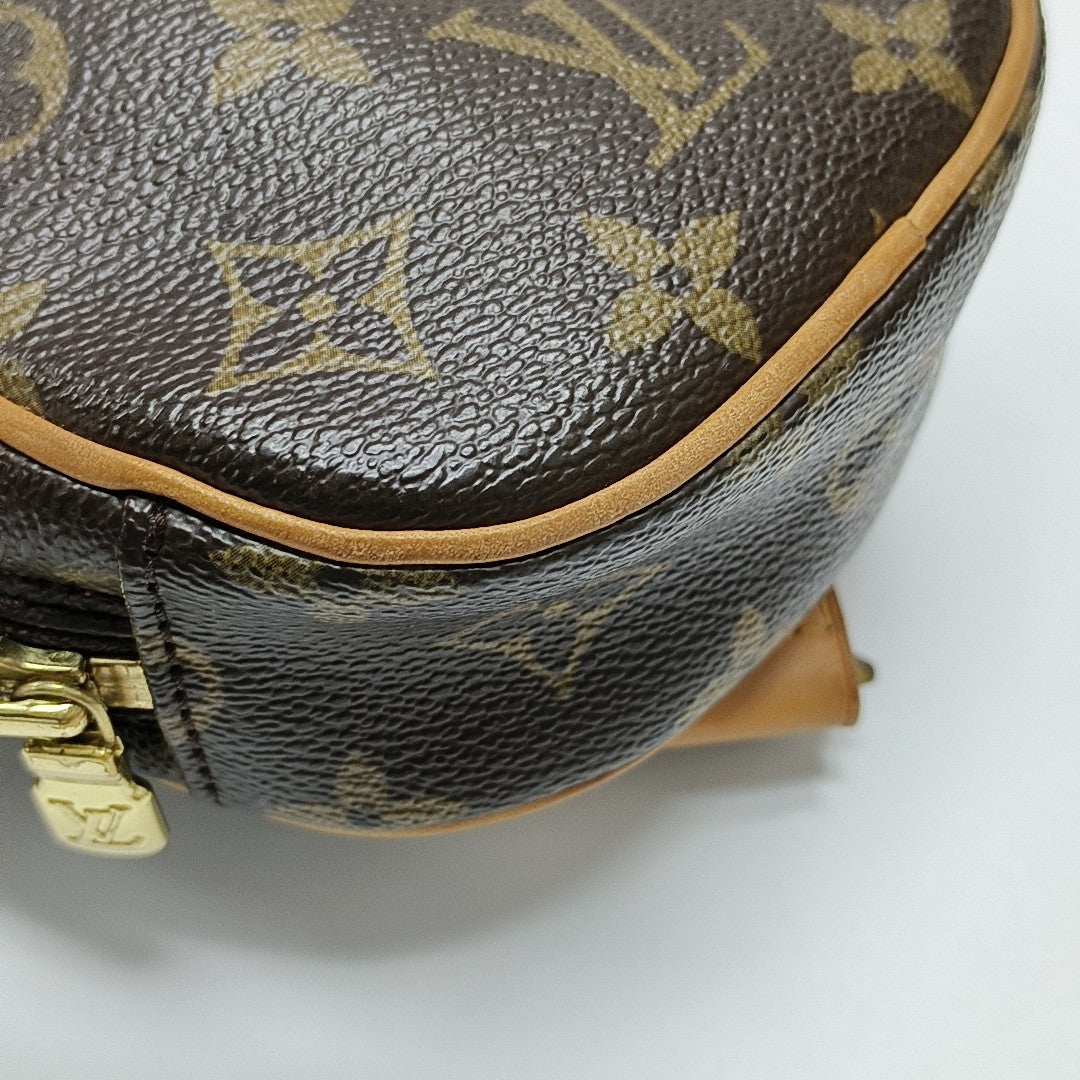GANGE Monogram Coated Canvas Brown
