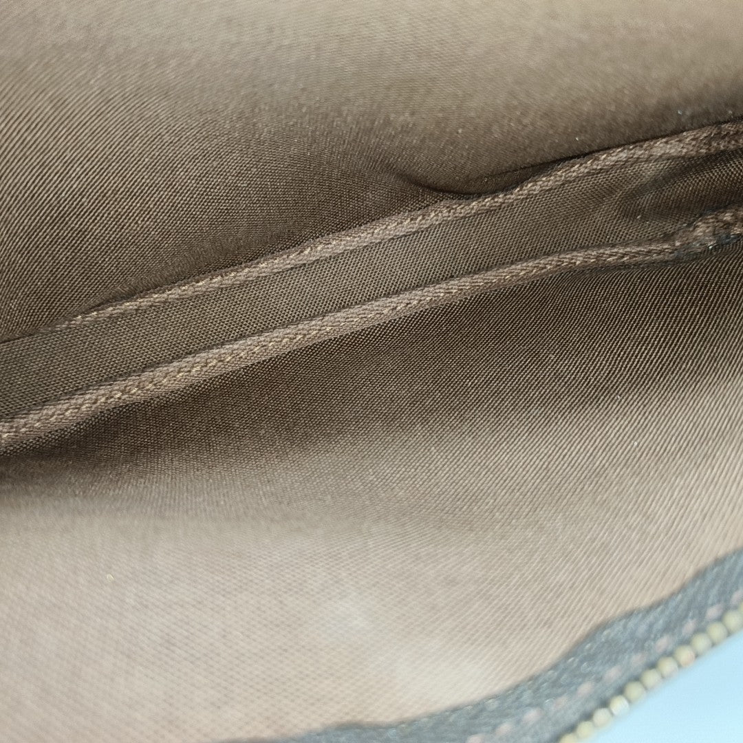 ACCESSOIRES Monogram Coated Canvas Brown