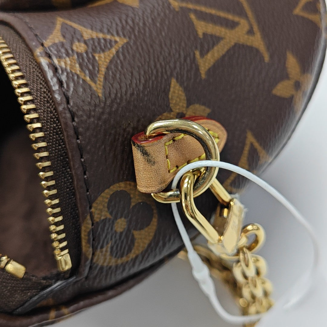 UTILITY Mini Monogram Coated Canvas Brown