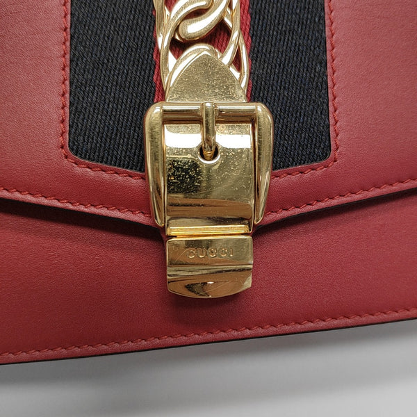 Sylvie Super Mini Calfskin Red