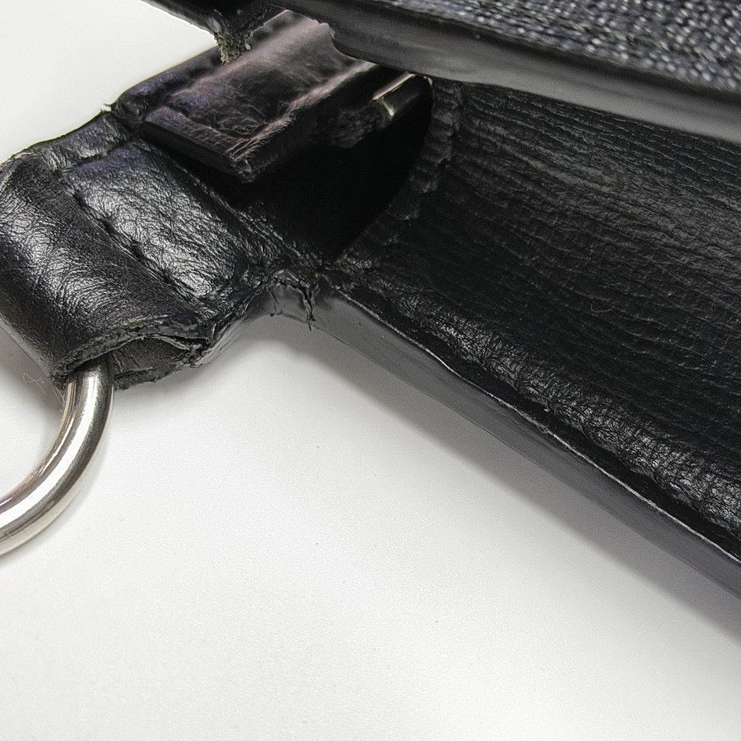 GG Messenger Monogram Coated Canvas Black