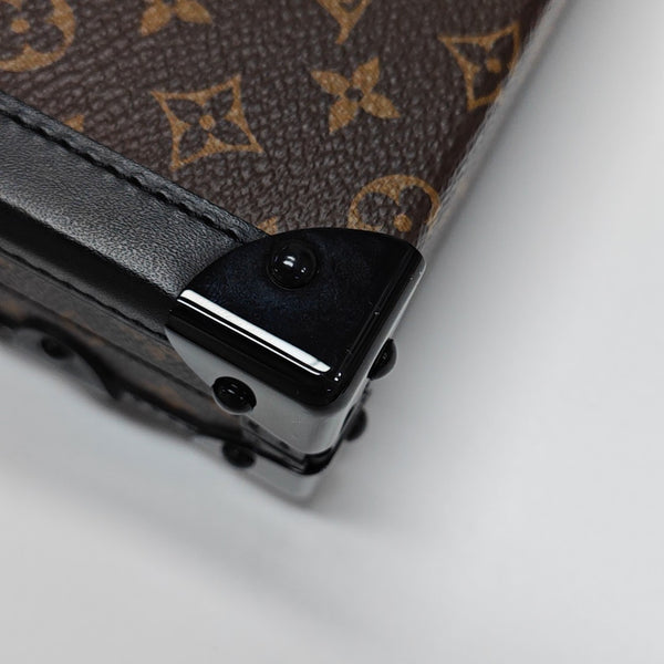 PETITE MALLE Monogram Coated Canvas Brown