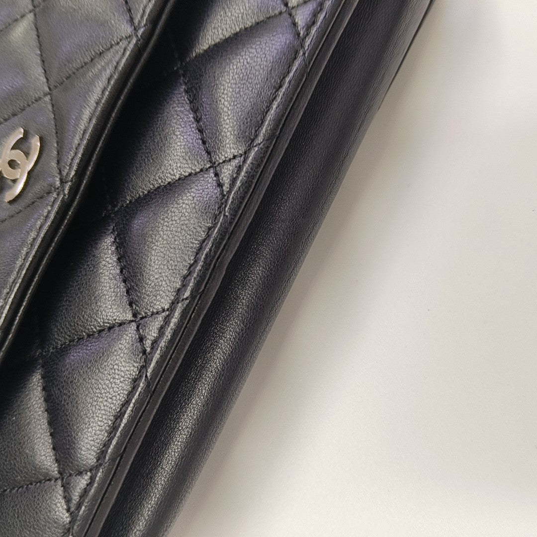 WOC Quilted Lambskin Black