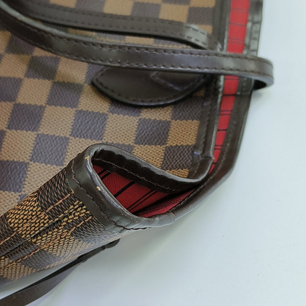 NEVERFULL MM Damier Ebene Coated Canvas Brown