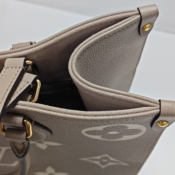 ONTHEGO MM Monogram Calfskin Gray