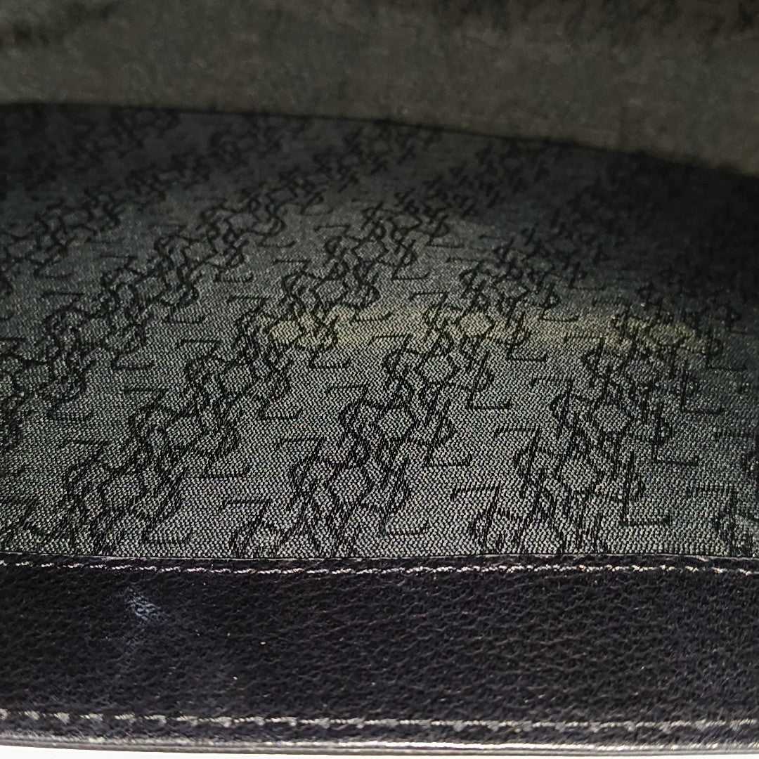 Calfskin Shoulder Bag Black
