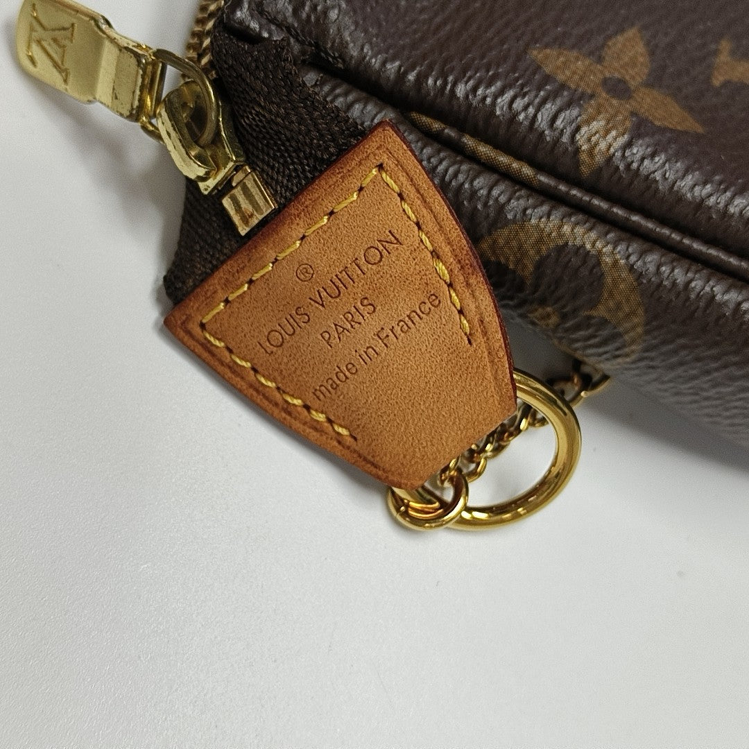 ACCESSOIRES Mini Monogram Coated Canvas Brown