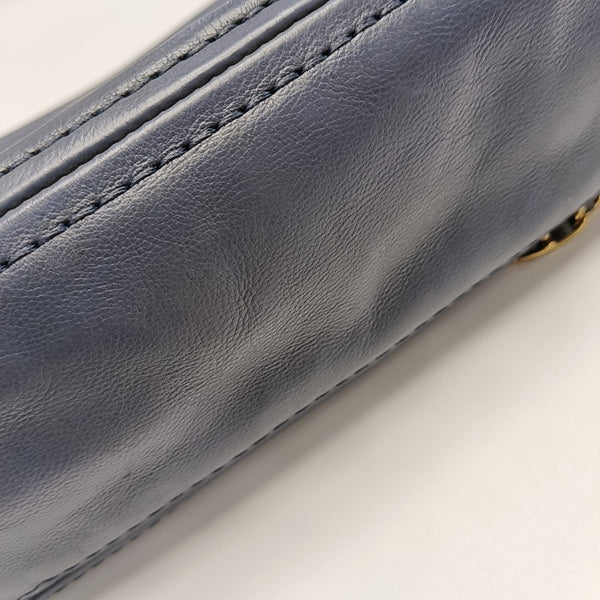 Calfskin Shoulder Bag Blue
