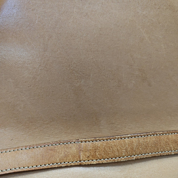 Coated Canvas Shoulder Bag Beige