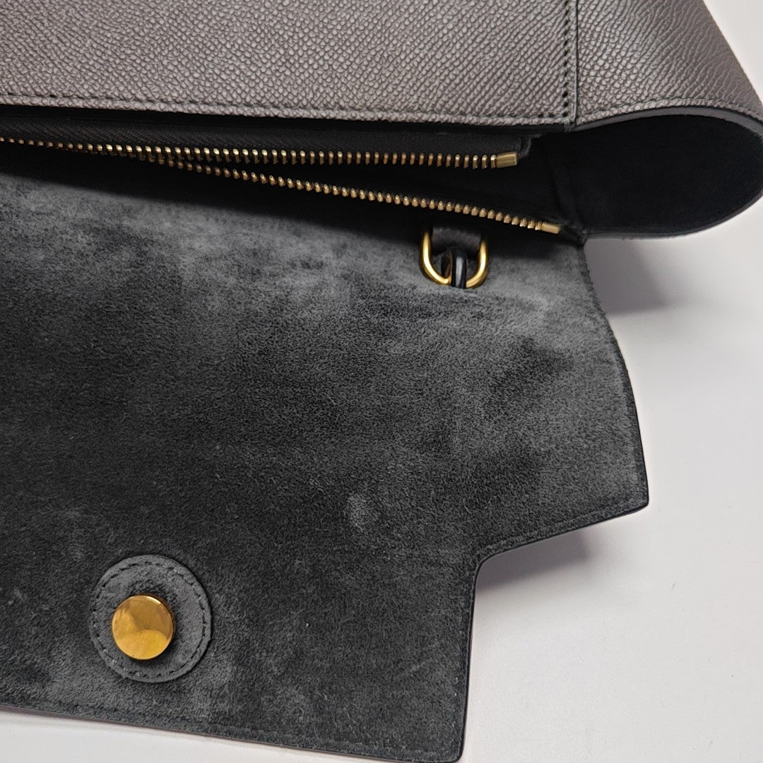 BELT Micro Calfskin Gray