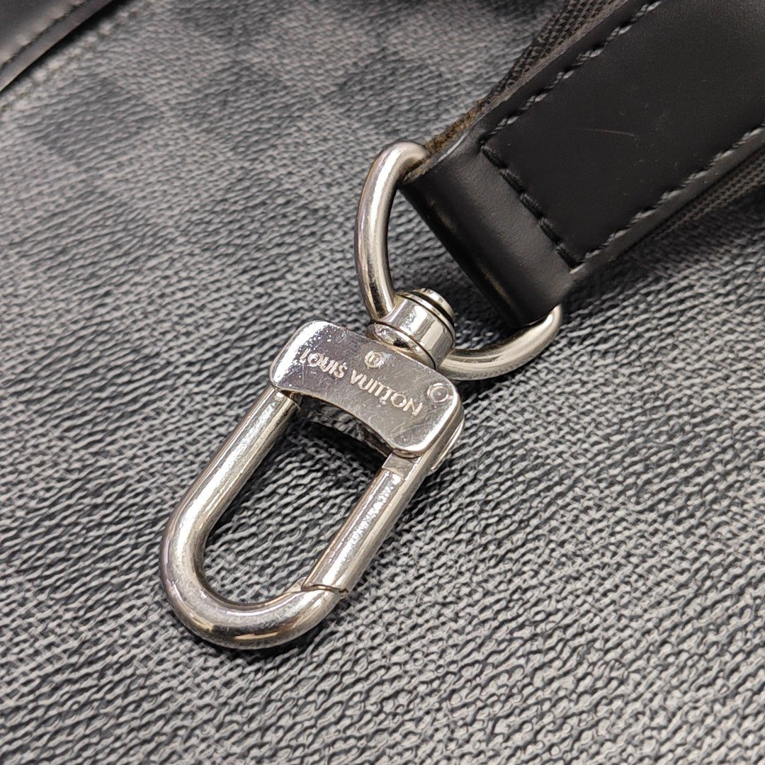 STEEVE Damier Graphite Coated Canvas Gray