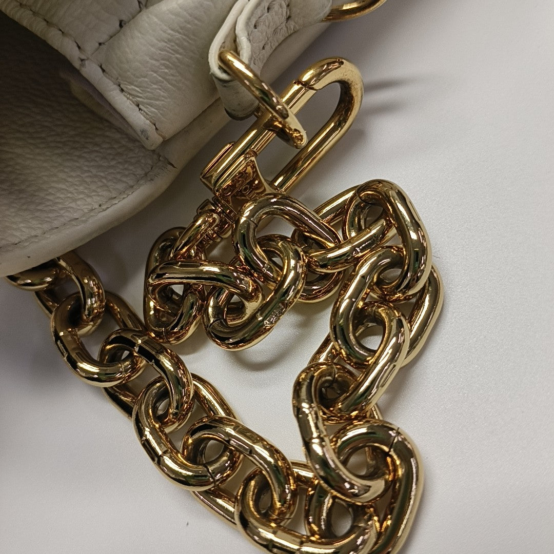 MÉTIS EAST WEST Monogram Calfskin White