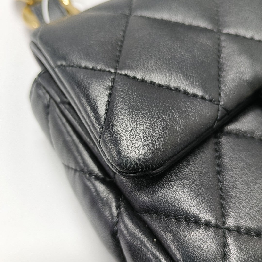 CLASSIC FLAP Mini Quilted Lambskin Black