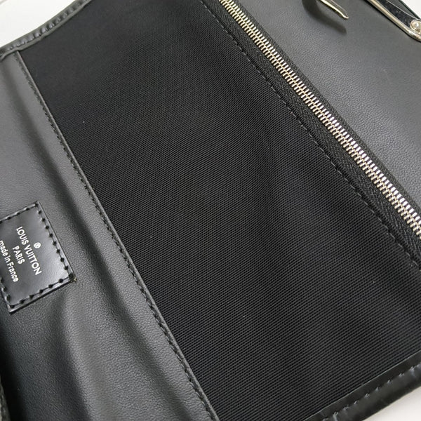 TOILETRY Damier Graphite Coated Canvas Gray
