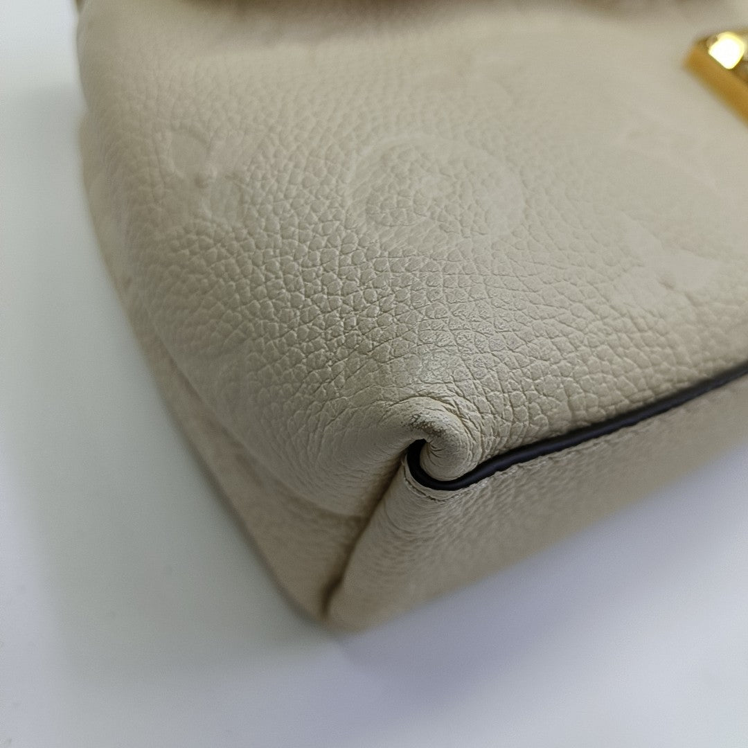 NANO MADELEINE Nano Monogram Calfskin Beige