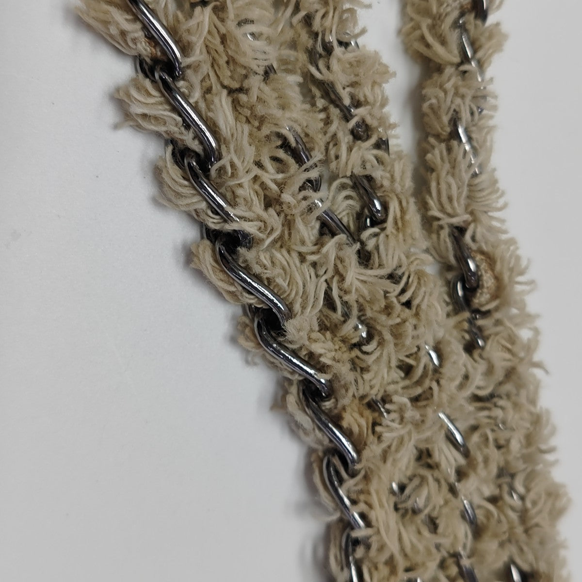 Denim Shoulder Bag Beige