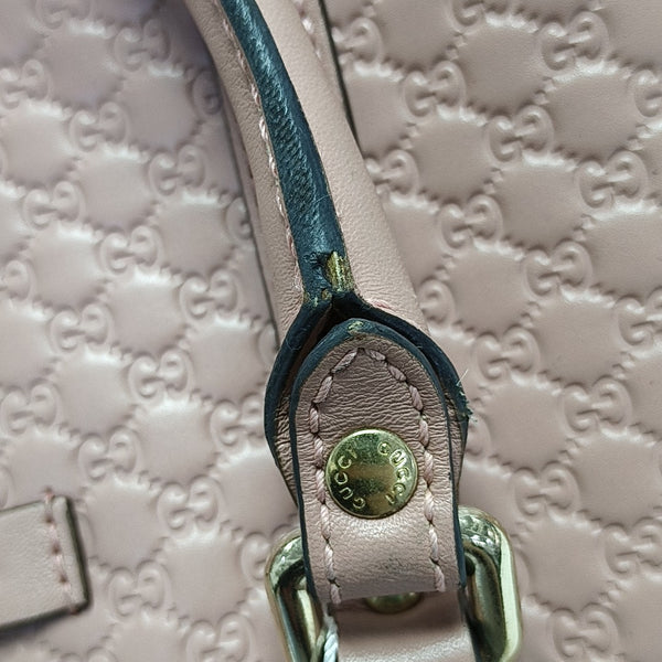 Microguccissima Monogram Calfskin Beige