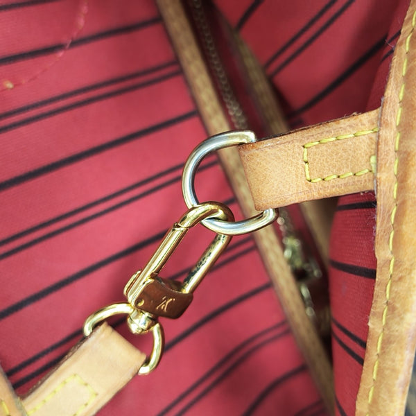 NEVERFULL MM Monogram Coated Canvas Brown