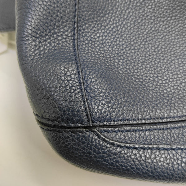 Calfskin Shoulder Bag Blue