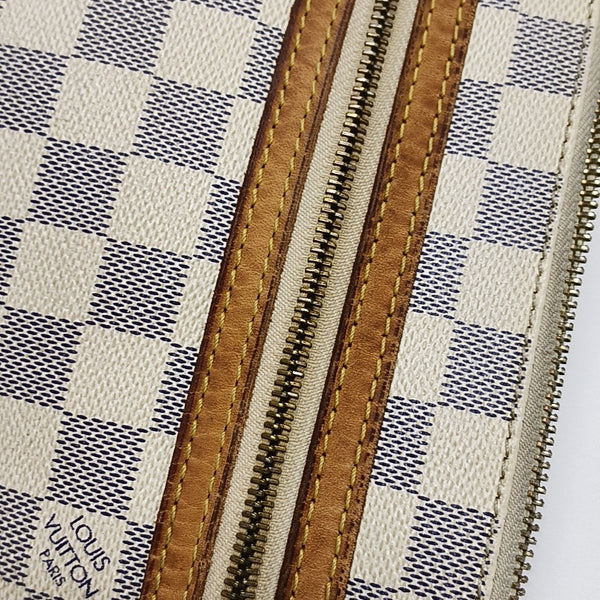 BOSPHORE Damier Azur Coated Canvas White