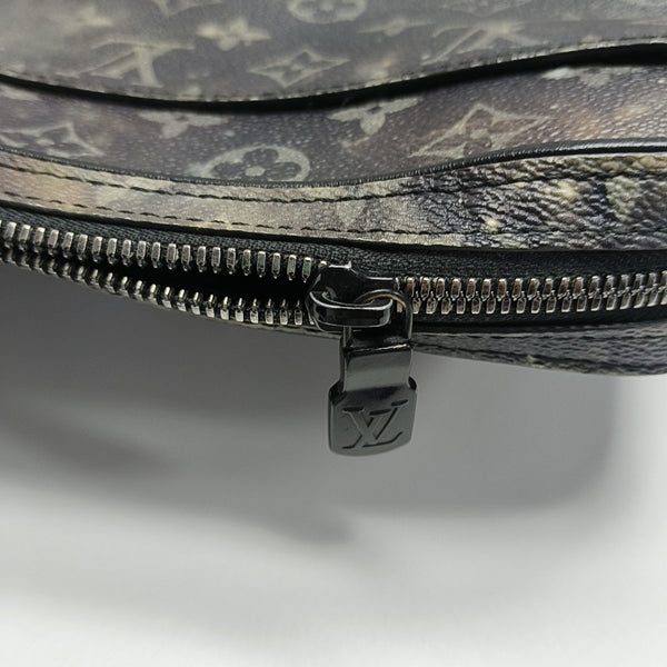 ALPHA Monogram Coated Canvas Gray