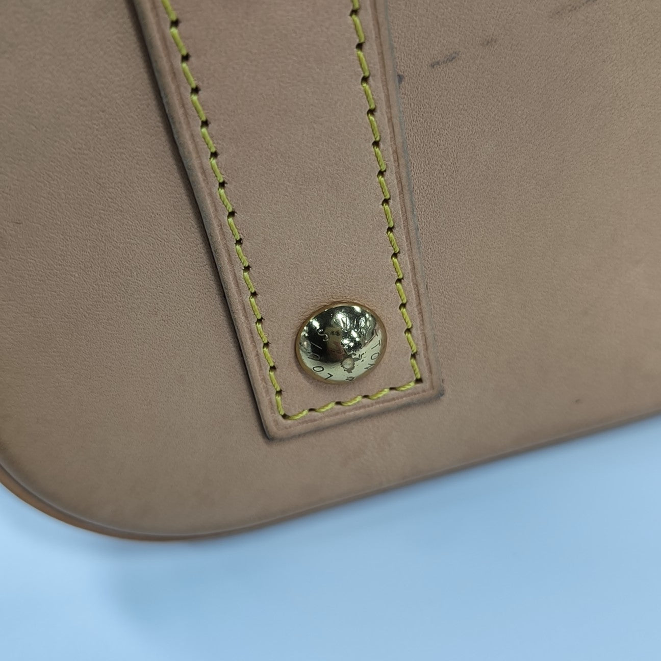 ALMA BB Monogram Coated Canvas Brown