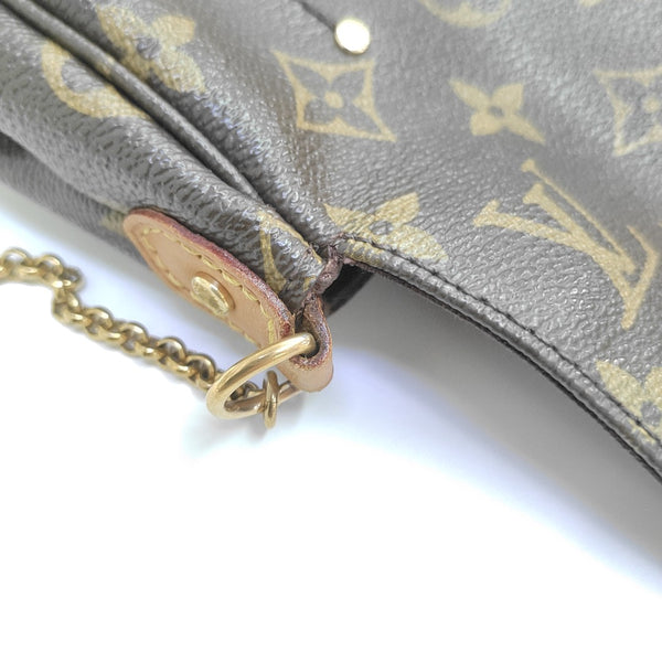 FAVORITE PM Monogram Coated Canvas Brown