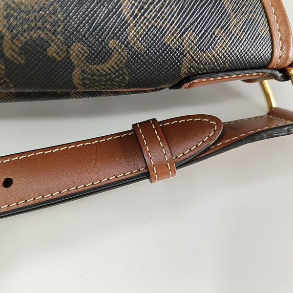 TRIOMPHE CANVAS Small Coated Canvas Brown