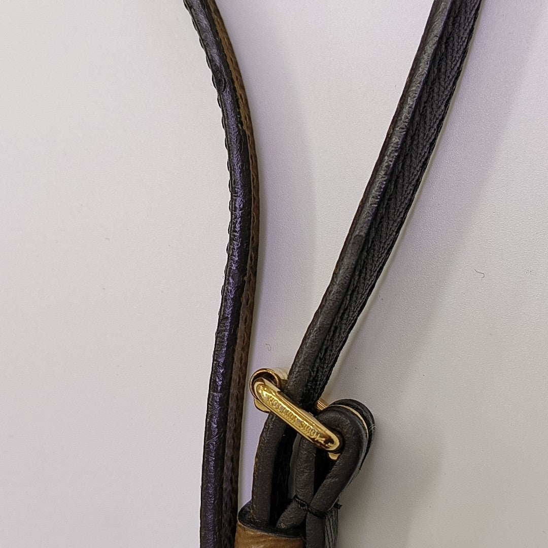 Monogram Coated Canvas Shoulder Bag Brown