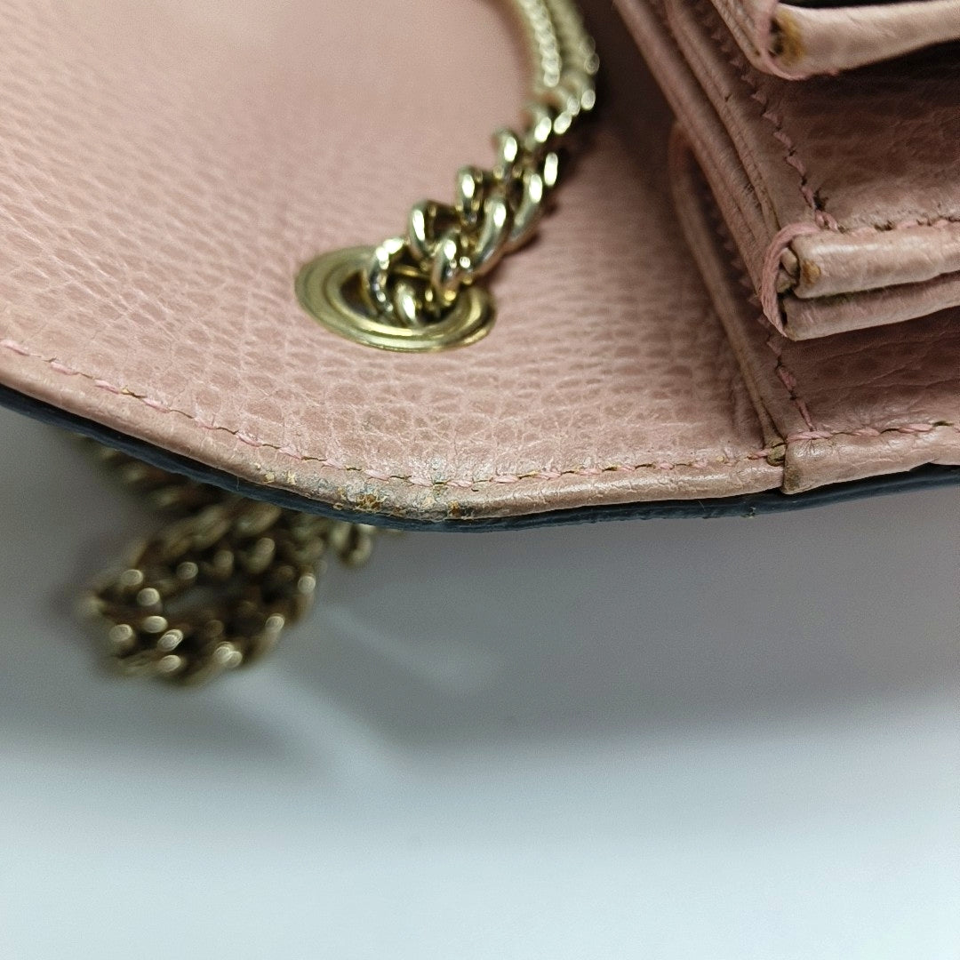 Interlocking G Small Calfskin Pink