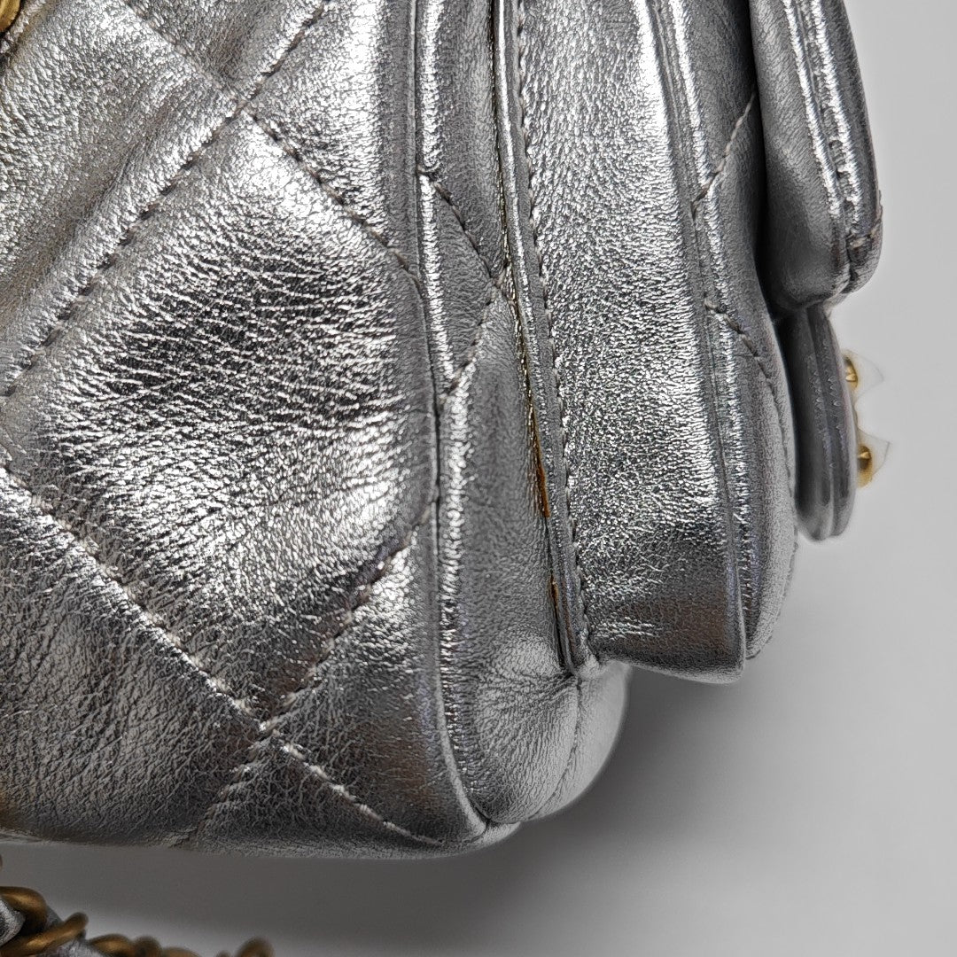 Quilted Calfskin Silver