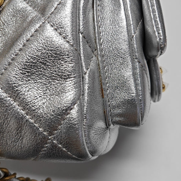 Quilted Calfskin Silver