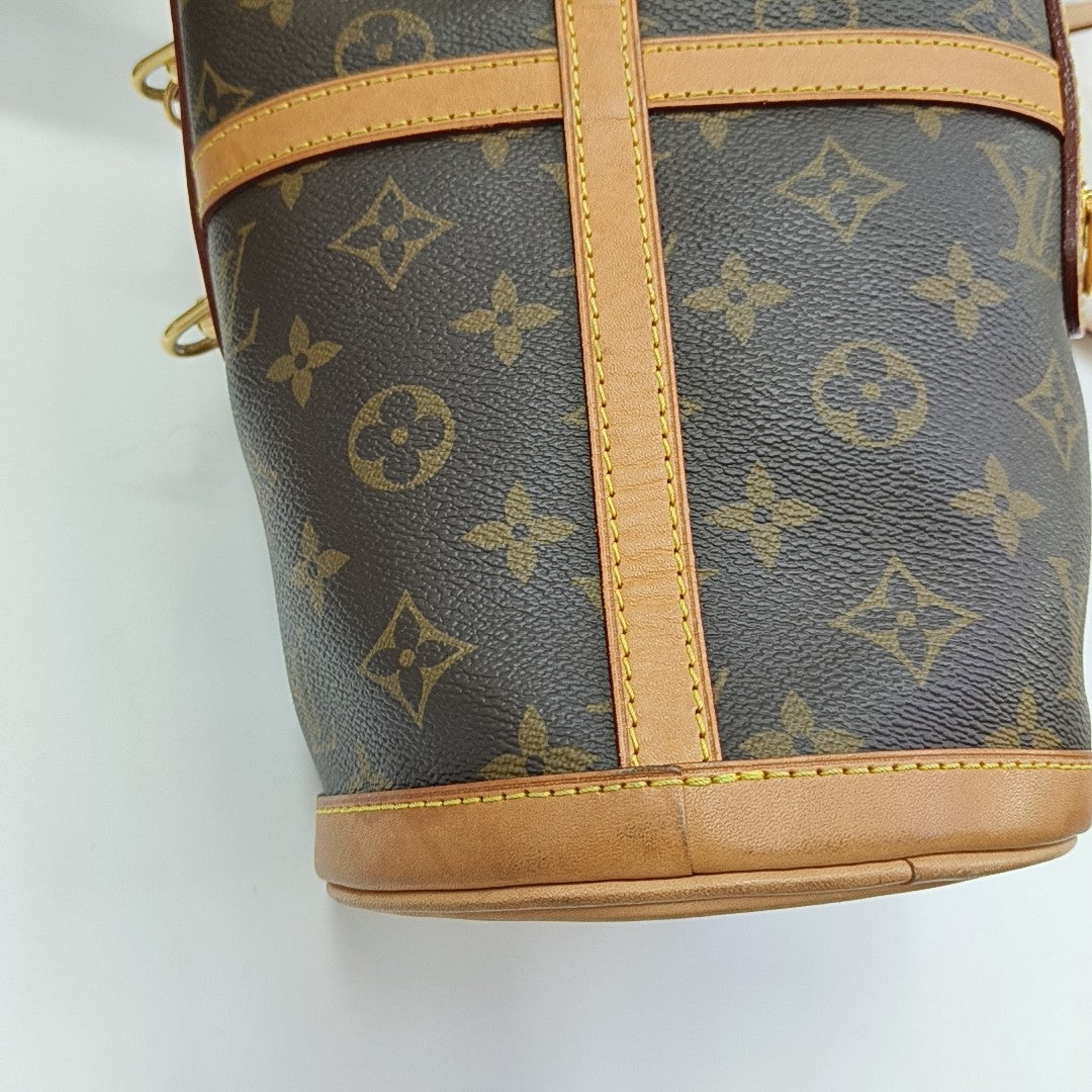 DUFFLE Monogram Coated Canvas Brown