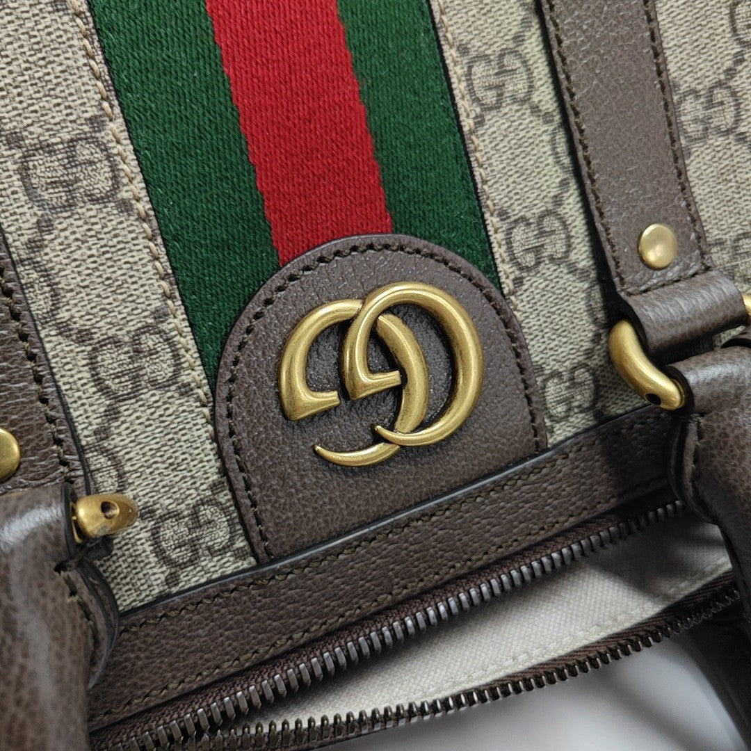 Savoy Large Monogram Coated Canvas Beige