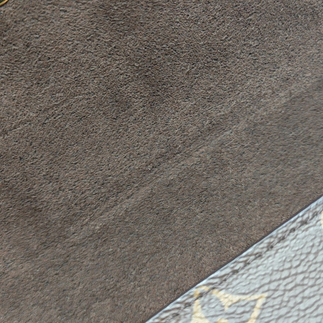 Lily Monogram Coated Canvas Brown