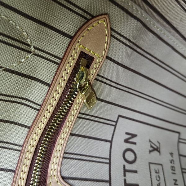 NEVERFULL MM Monogram Coated Canvas Brown