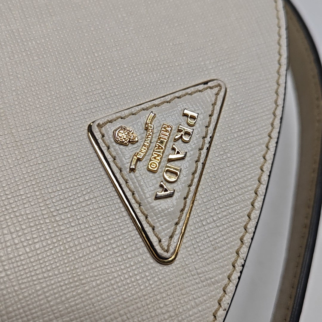 Odette Saffiano Calfskin White