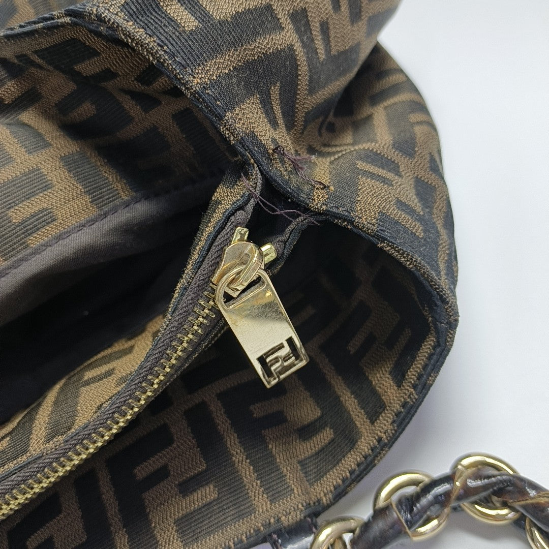 Canvas Shoulder Bag Brown