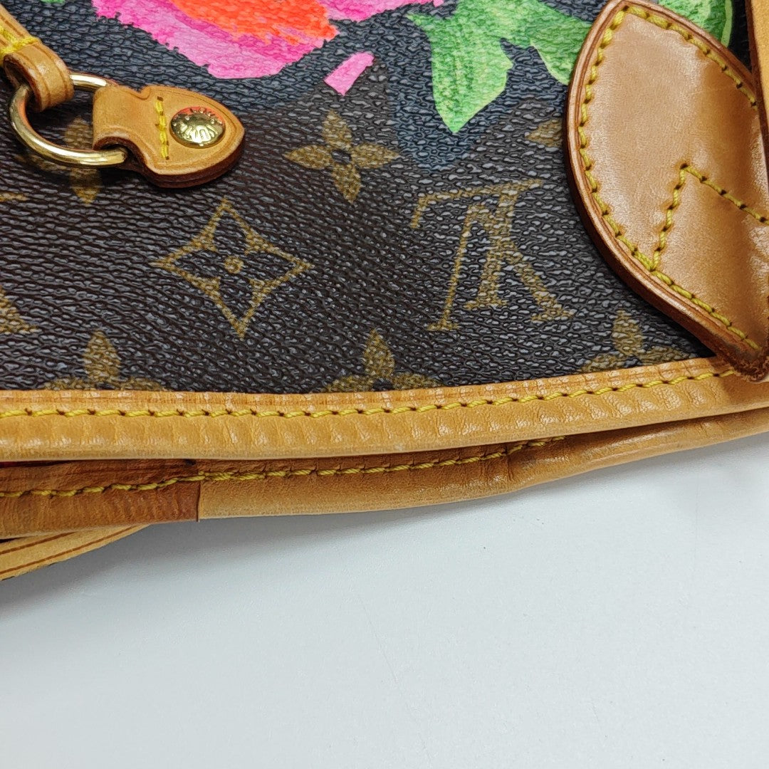 NEVERFULL MM Monogram Coated Canvas Brown