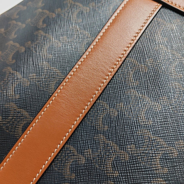 TRIOMPHE CANVAS Small Coated Canvas Brown