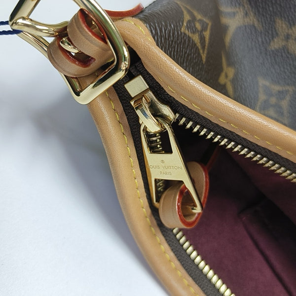 CARRYALL Small Monogram Coated Canvas Brown