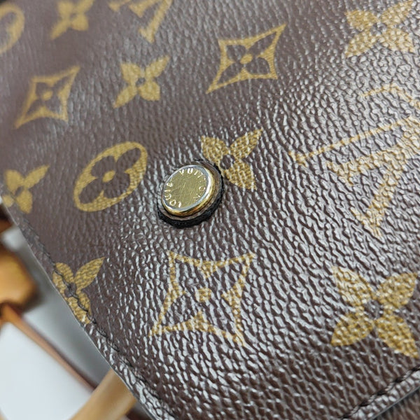MONTAIGNE BB Monogram Coated Canvas Brown