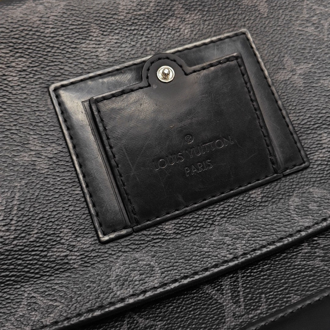 VOYAGER PM Monogram Coated Canvas Black