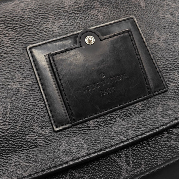 VOYAGER PM Monogram Coated Canvas Black