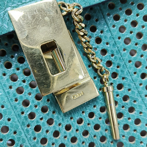 Drew Medium Calfskin Green