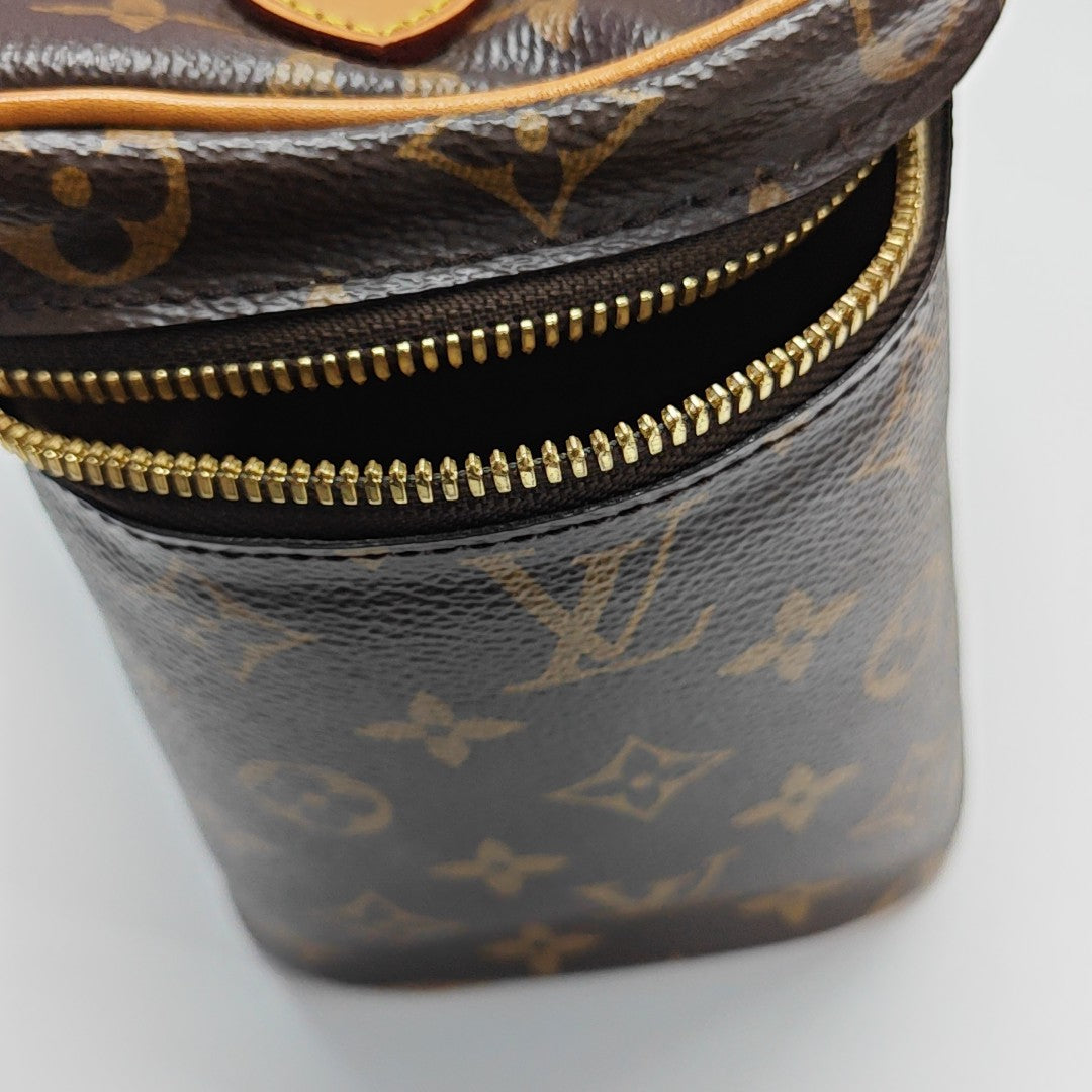 NICE BB Monogram Coated Canvas Brown