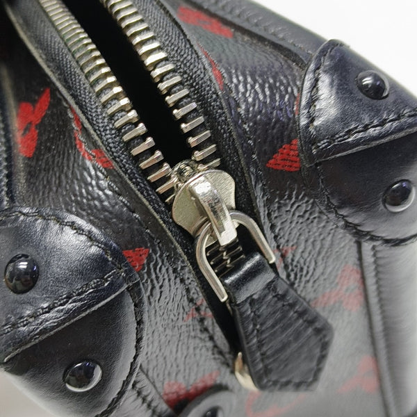 PETITE MALLE Monogram Coated Canvas Black