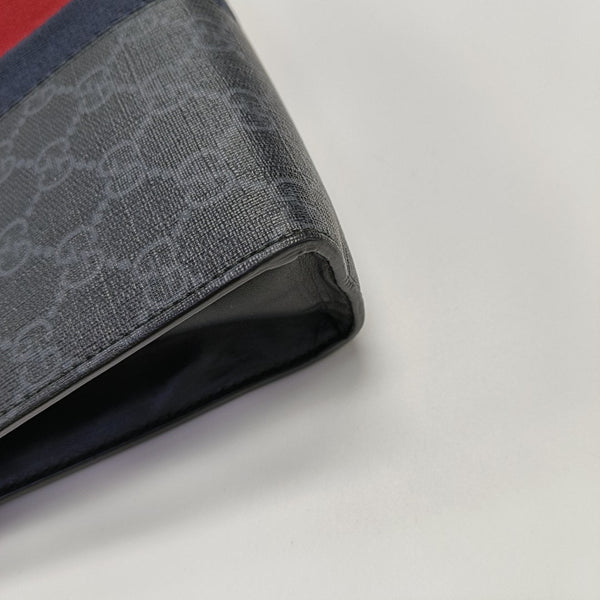 GG Supreme Monogram Coated Canvas Gray
